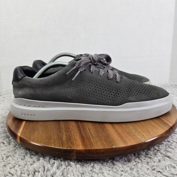 Cole Haan GrandPro Rally Laser Cut Gray Casual Daily Comfort Sneaker Mens 9.5 M - Picture 3 of 14